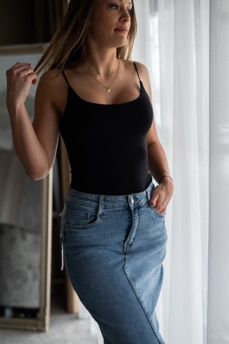 Franca fekete trikó 