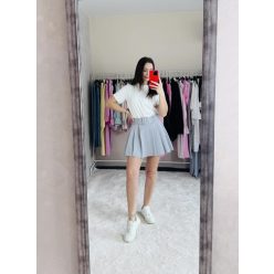 Sweet Gray Skort – Rakott Szoknyanadrág