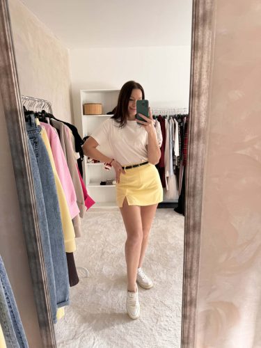 Nana Pastell Yellow Skort- Szoknyanadrág