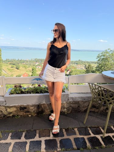 White Demin Luxe Short