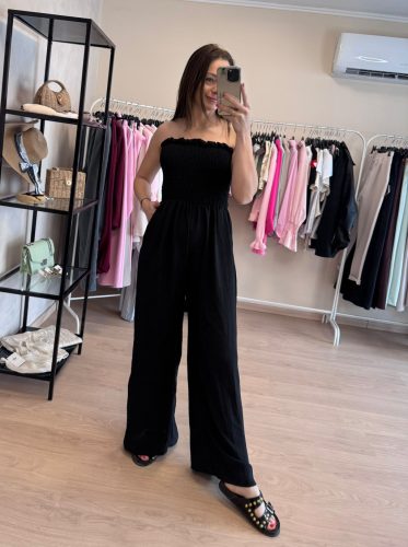Basic Strapless Overál- Fekete