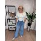 Light Blue Wide Leg Farmer -Világos Wide Leg