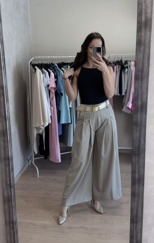 Taupe Elegance Nadrág