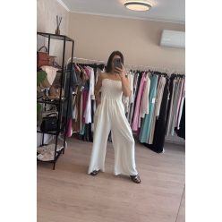 Basic Strapless Overál- Fehér