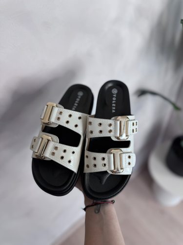 Riviera Beige Papucs